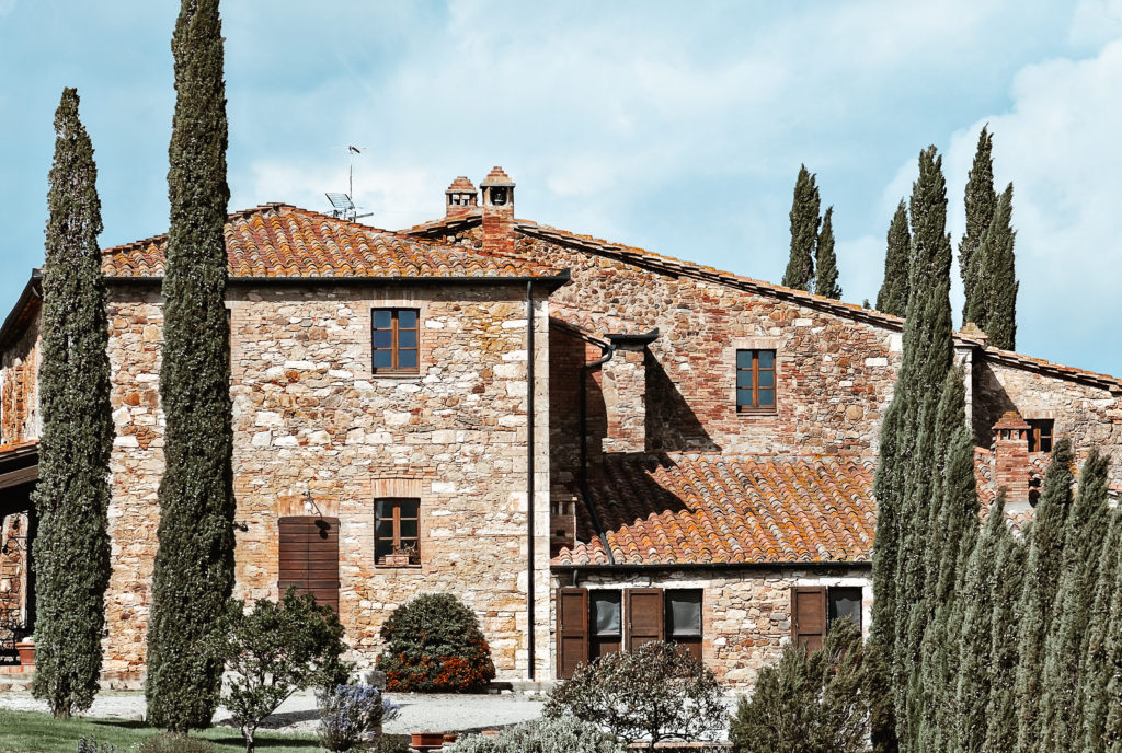 Farm house in the Tuscany region of Italy.